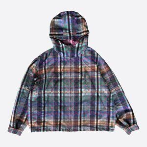 Louis Vuitton Multicolor Plaid & Pink Monogram Windbreaker
